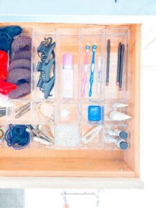 drawer organizer set for bathroom