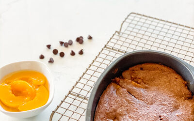 Chocolate Amaretto Peach Cake Recipe