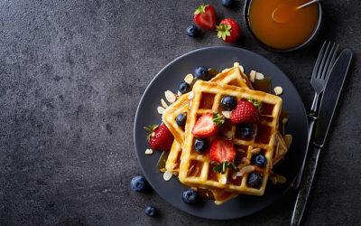 Fluffy Low Carb Almond Flour Waffles